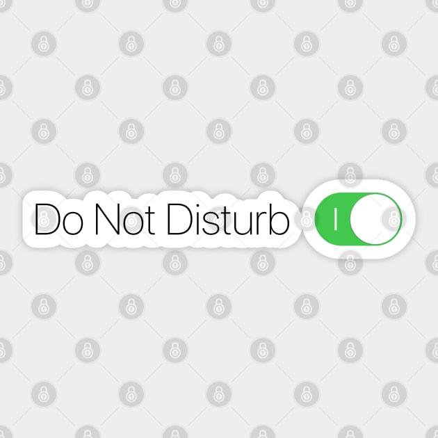 Do Not Disturb (alt) Sticker by Roufxis